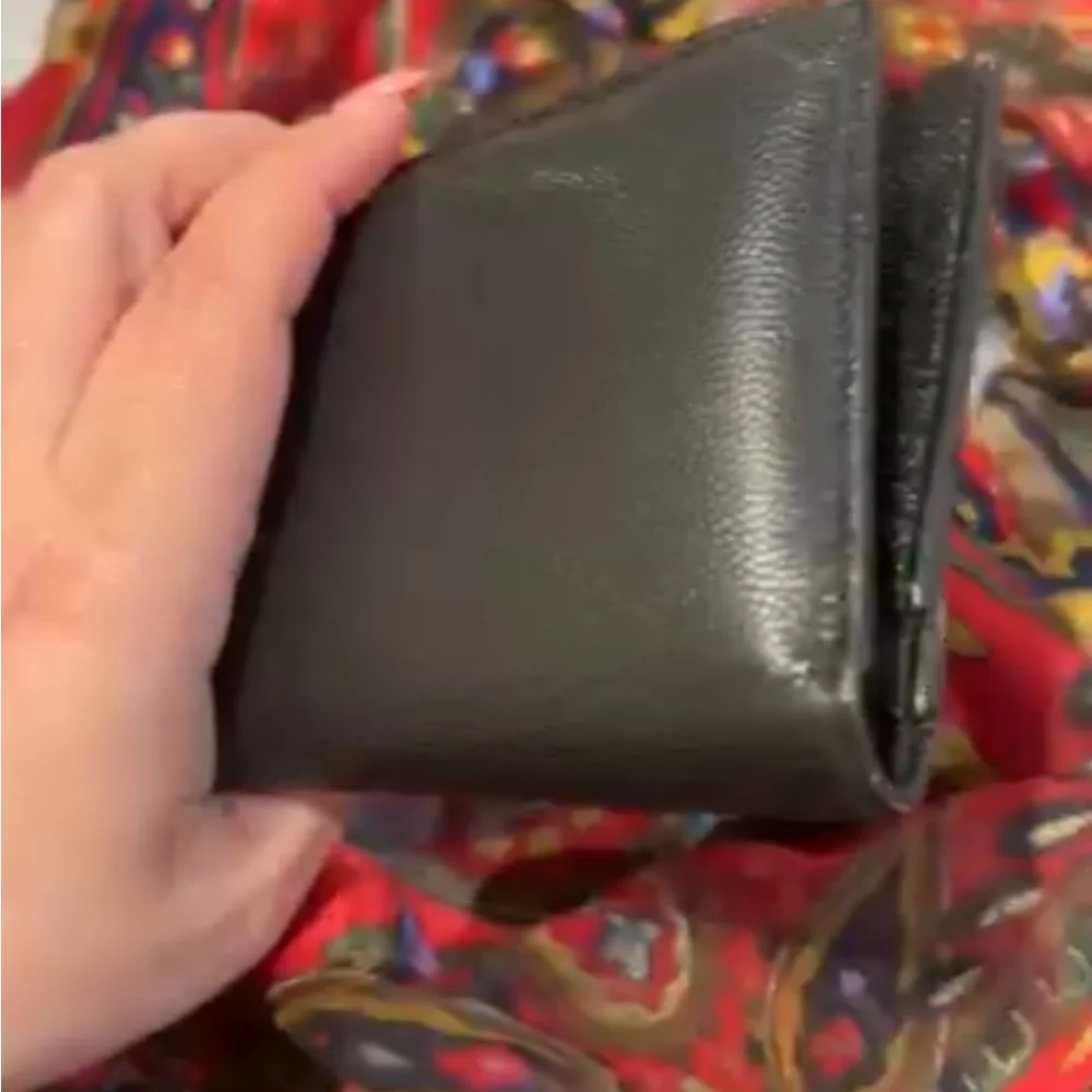 Saint Laurent Black Leather Wallet- Vintage EUC